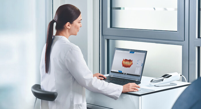 primescan dentist a laptop scanner